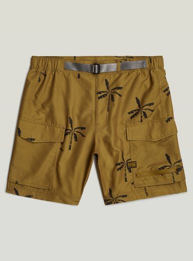 Cargo Allover Swim Shorts